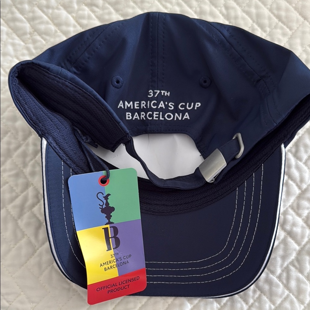 37th America’s Cup Navy Blue Cap with White Logo - Picture 2 of 4